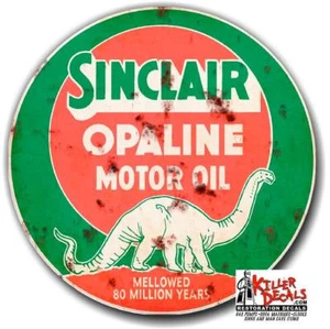 (SINC-10R) 10" SINCLAIR RUSTY OPALINE LUBSTER OIL CAN GASOLINE GAS DECAL - Picture 1 of 1