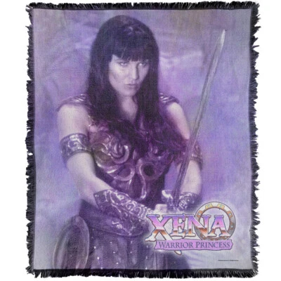 Manta Princesa Guerrera Xena 50"x60" Púrpura Tiro Princesa Oficial Foto 1 de 4