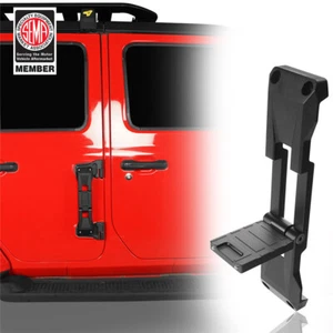 Aluminum Door Hinge Step Foot Rest Pedal Pad For 2007-2024 Jeep Wrangler JK JL - Picture 1 of 12