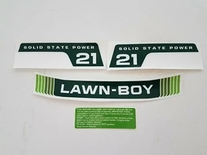 Lawn-Boy 4 Stück Aufkleber Set für F-Serie 1978-82 Solid State 21" Zoll Modelle.  - Bild 1 von 1