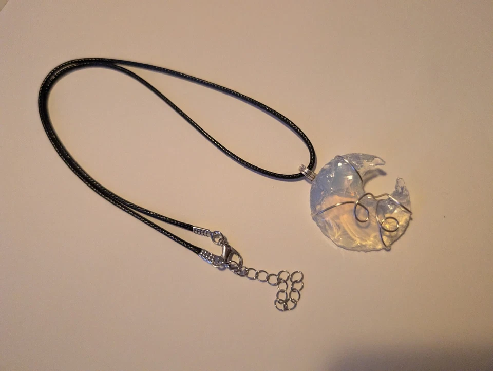 Opalite Moon Necklace - Image 1 of 1