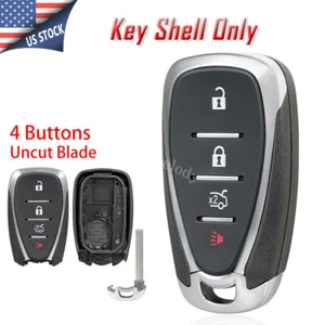 4Btn Key Fob Shell Case for Chevy Camaro Cruze Malibu Spark 2018 2019 2020 2021 - Foto 1 di 7
