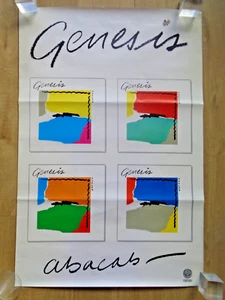 Affiche ancienne GENESIS ABACAB Phil Collins rock pop music vintage poster - Bild 1 von 5