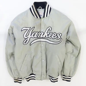 Chaqueta Bomber De Colección New York Yankees Starter Satén Talla Mediana MLB - Imagen 1 de 7
