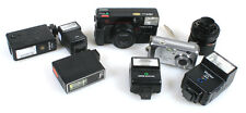 MISC. PHOTOGRAPHER LOT, LARGE GROUP, CORDS FLASHES   CAMERAS ALL FOR PARTS