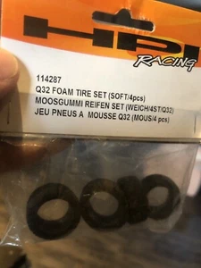 HPI 114287 Q32 FOAM TIRE SET SOFT (x4) Jeu Pneus a mousse rc modelisme - Photo 1 sur 5