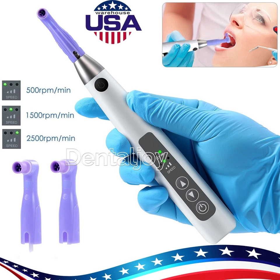 AZDENT Dental Hygiene Prophy Handpiece with 2Pcs Prophy Angles (102070005)