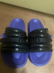 Men’s JORDAN NIKE AIR SUPER PLAY SLIDES BLACK/CONCORD DM1683-015 Us Size 11 - Picture 1 of 6