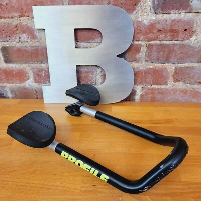 Profile Clip-On Aero Bars Road Bike Handlebar Extension 22.2mm   l27 - Image 1 of 4