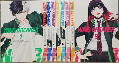 Wind Breaker Manga Volumes 1-9 Brand New English Authentic Kodansha US Seller