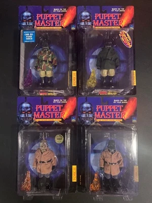 PUPPET MASTER Full Moon Toys Set of 4 TORCH Figures 1998 Exclusives Sealed New - Image 1 of 2