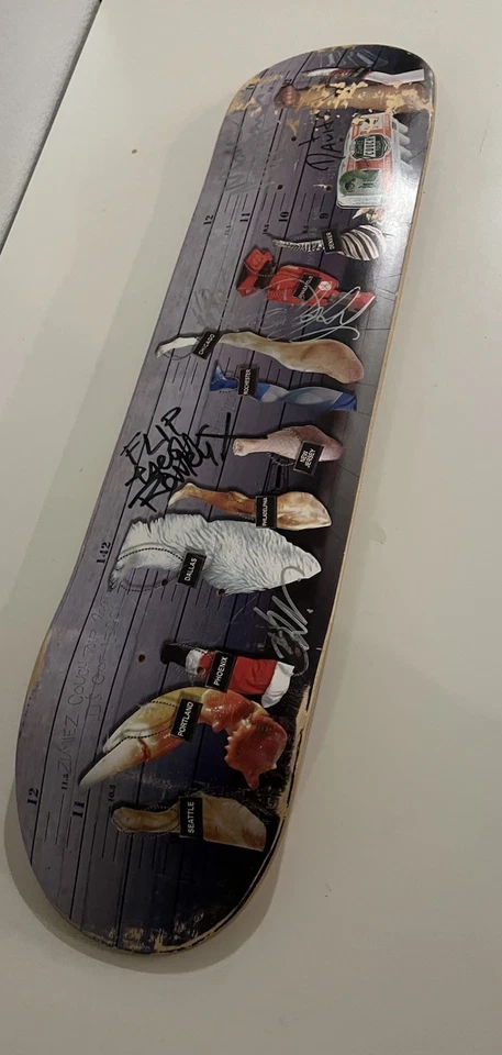 Flip 2007 Zumiez Couch Tour Team-Signed Deck Rowley Appleyard Boulala - Image 1 of 4
