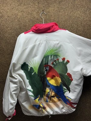 Chaqueta reversible vintage para hombre Hot Chillys obra de arte de loro Foto 1 de 4