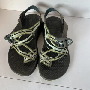 Sandali Chaco donna taglia 7 escursionismo trail cinturino verde polvere di stelle - Foto 1 di 5