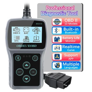 MS310 Löschen/Löschen Codes Mehrsprachiges Fahrzeug OBD2 Codeleser Auto Scan Tool - Bild 1 von 12