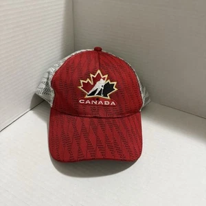 Team Canada Logo Snapback Adult Red One Size - Picture 1 of 5