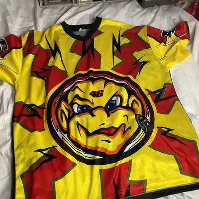 [RARO] AUTÉNTICO VALENTINO ROSSI #46 AOP MOTOGP CAMISETA DE CARRERAS BANGER XL Foto 1 de 3