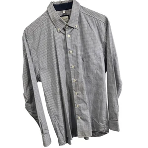 Camicia uomo Haupt regular fit a quadri con bottoni taglia large 16,5 - Foto 1 di 4