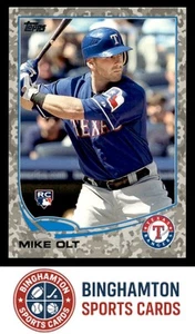 Mike Olt 2013 Topps #87 camuflaje SN,RC Texas Rangers 85/99 - Imagen 1 de 2