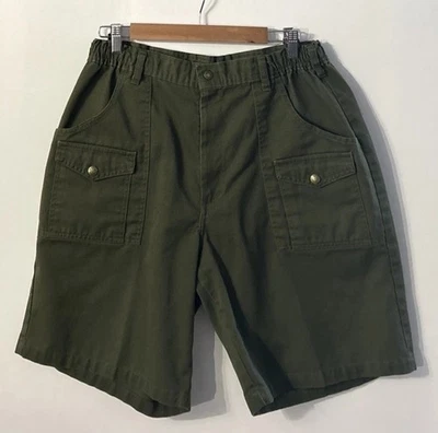 Mens Vintage Boy Scouts of America Shorts Green Cargo BSA Uniform - Image 1 of 4