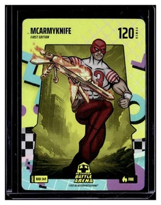 Bo Jackson Battle Arena Update #RAD-349 Mcarmyknife McCaffrey 80's Rad Fire Foil - Picture 1 of 2