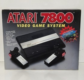 Vintage Atari 7800 ProSystem Console COMPLETE IN BOX MINT TESTED WORKING 