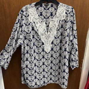 Talbots Women’s Tunic Top Size 2X  NWOT - Picture 1 of 4