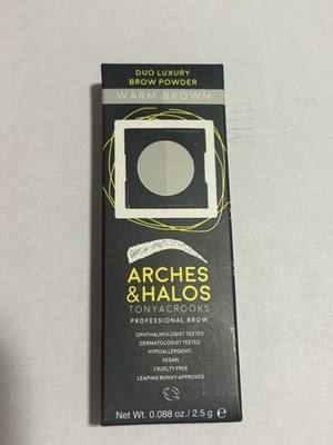 Duo Luxury Brow Powder - Warm Brown by Arches and Halos Women - 0.088 oz Eyebrow - Image 1 of 2