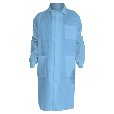 Kimtech A8 Disposable Lab Coat, SMS, Snaps Closure, Blue, XL, 25 PK, 10048-New - Image 1 of 4