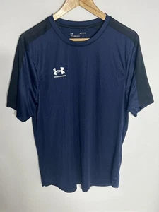 Under Armour Training T-Shirt Challenger Fitted | Men's | Blue/White | XL | - Picture 1 of 8