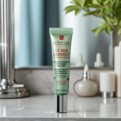 CC Red Correct Erborian Imperfection Skin Cream Centella Perfect SPF25 15ml Gift - Image 1 of 4