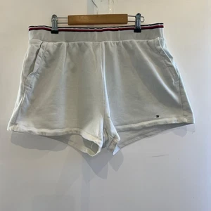 Tommy Hilfiger Shorts Womens Size Large White Classic Sweat Sports - Picture 1 of 16