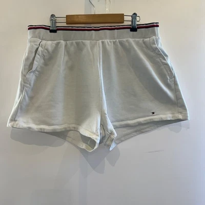 Tommy Hilfiger Shorts Womens Size Large White Classic Sweat Sports - Image 1 of 4