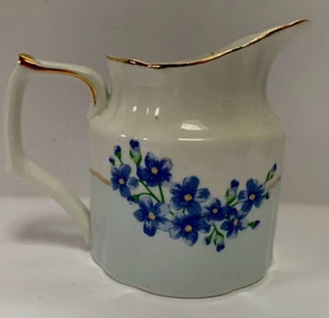 WeddingStar Vintage Creamer Purple Violet Flowers Bone China Pitcher - Picture 1 of 7