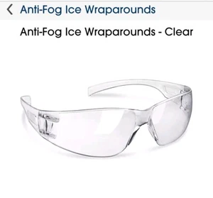 Gafas de seguridad transparentes antiniebla envolventes sobre hielo Uline S-21076c 12 pares - Imagen 1 de 3