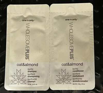 Champú de avena y almendras One 'n Only Wholesome Plus y paquetes de un solo uso, 48 cada uno Foto 1 de 3