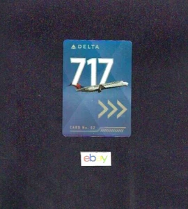 DELTA AIR LINES 2022 BOEING 717-200 PILOT COLLECTOR CARD #52 - Picture 1 of 2