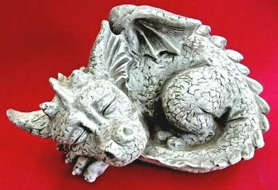 Látex Dragón Molde Plástico Respaldo 8" x 5" x 4" Fácil de Fundir Plástico con Respaldo Foto 1 de 4