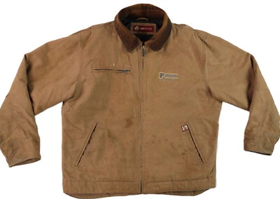 Chaqueta Dri-Duck 5087 Para Hombres L Marrón Boulder Lona Acolchada Forrada Outlaw ANGUSTIADA Foto 1 de 4