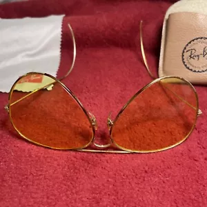 Vintage BL Ray-Ban Pilotensonnenbrille 62-14 Tortuga Bar mit Originaletui - Bild 1 von 13