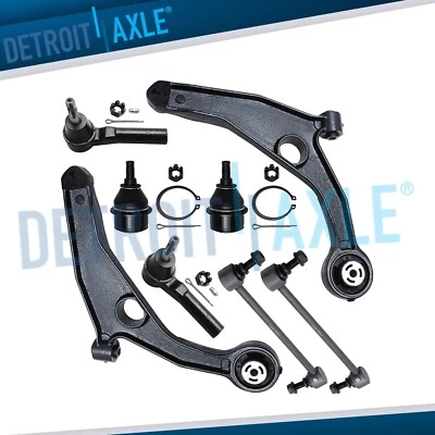 Front Lower Control Arms Ball Joints Outer Tie Rods for 2009-2018 Dodge Journey - Image 1 of 4