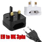 Plugs Plug Power Adapter EU 2 Pin to UK 3 Pin Fused Adapter Plug Adaptor