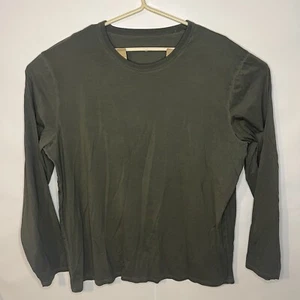 Lululemon Mens 5 Year Basic Shirt Long Sleeve Crew Green XL - Picture 1 of 6
