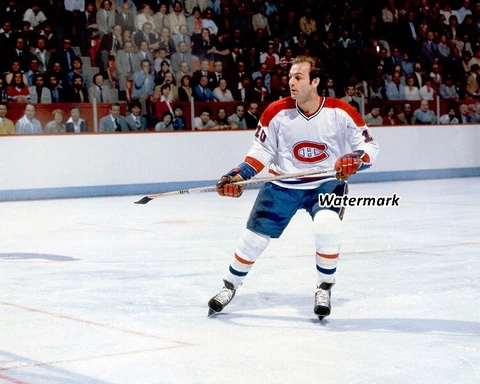 NHL 1970's Montreal Canadiens Guy Lafleur on the Move No Helmet  8 X 10 Photo Cover