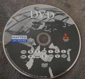 WESTERN EUROPE MAPS - NOT UK -MITSUBISHI MP8000 SAT NAV DISC NAVIGATION DVD - Picture 1 of 3