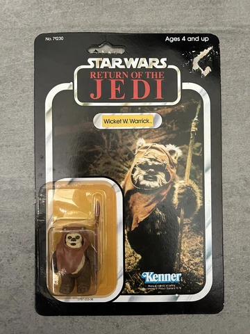 Vintage 1983 Star Wars Return of the Jedi Wicket W Warrick Action Figure MOC 79A Cover