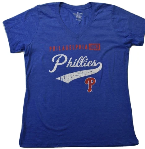 Soft As A Grape Womens MLB Philadelphia Phillies Baseball 1883 Shirt NWT S-XL Cover