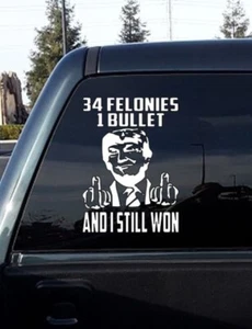 President Donald Trump STILL WON 2024 Vinyl Decal Sticker Car Truck v4 - Picture 1 of 2