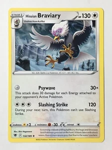 Hisuian Braviary 132/189 Non Holo Rare Astral Radiance Pokemon Pack Fresh - Picture 1 of 4