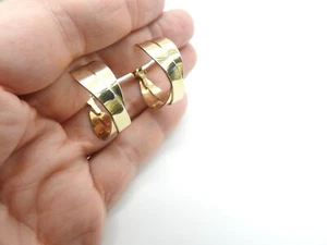 Pendientes con clip en tono dorado firmados por Lewis Segal de colección - Imagen 1 de 4